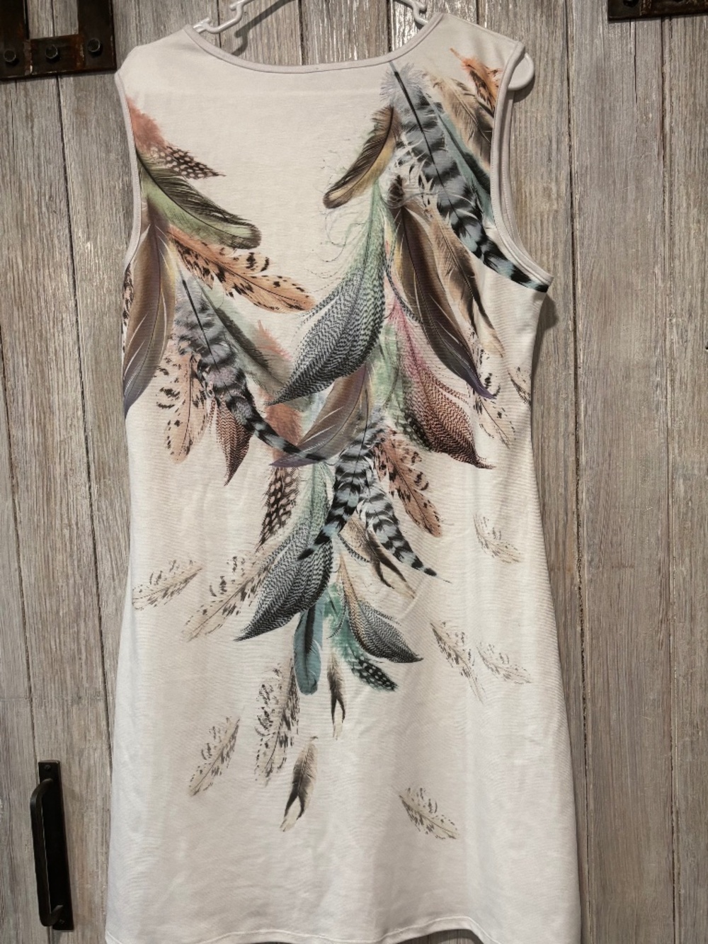 Sleeveless nature themed dress size 1X